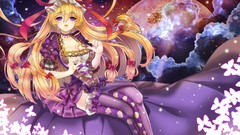 Anime girls touhou yakumo yukari video games