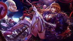 Anime girls touhou yakumo yukari video games