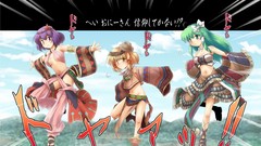 Anime girls touhou yasaka kanako video games