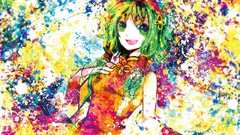 Anime girls vocaloid artistic Chinese clothes Megpoid Gumi