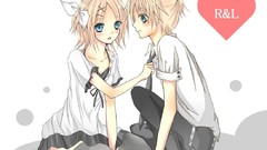 Anime girls vocaloid kagamine len kagamine rin