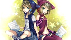 Anime girls vocaloid kagamine len kagamine rin