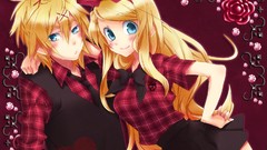 Anime girls vocaloid kagamine len kagamine rin