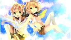 Anime girls vocaloid kagamine len kagamine rin