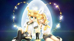 Anime girls vocaloid kagamine len kagamine rin detached sleeves