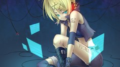 Anime girls vocaloid kagamine rin