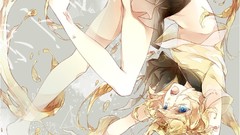 Anime girls vocaloid kagamine rin Bottle Vocaloids