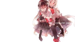 Anime girls vocaloid luo tianyi Simple Background Yuezheng Ling