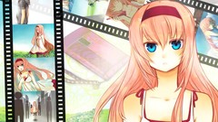 Anime girls vocaloid megurine luka