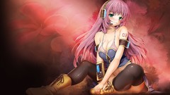 Anime girls vocaloid megurine luka