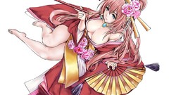 Anime girls vocaloid megurine luka Japanese clothes soft shading