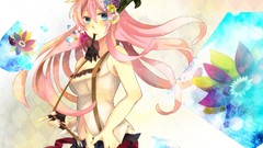 Anime girls vocaloid megurine luka soft shading