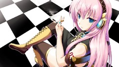 Anime girls vocaloid megurine luka soft shading