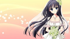 Anime girls wedding dresses