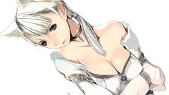 Anime girls white background