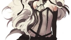 Anime girls white hair