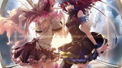 Anime girls yellow eyes