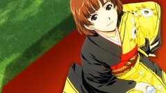 Anime girls yukata Japanese clothes