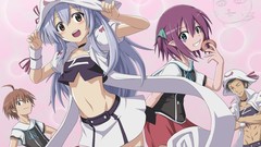 Anime girls yumekui merry merry nightmare fantasy art striped 