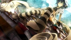 Anime girls yumekui merry merry nightmare striped legwear
