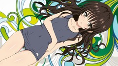 Anime girls yuuki mikan to-love-ru swimsuits school swimsuits