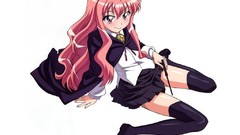 Anime girls zero no tsukaima Simple Background Louise Françoise 