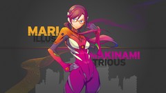 Anime glasses anime girls neon genesis evangelion makinami mari 