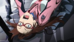 Anime glasses anime girls shout out louds upside down neon 