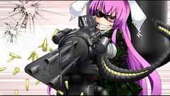 Anime glasses anime girls touhou purple hair reisen udongein 