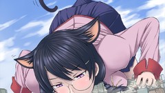 Anime glasses blush cities long hair blue eyes bakemonogatari 