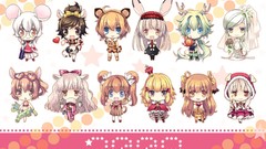 Anime glasses Chibi seifuku nekomimi animal ears meganekko 
