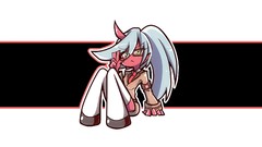 Anime glasses horns Chibi anime girls meganekko panty and 