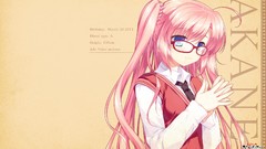 Anime glasses pink hair anime girls vocaloid alpha twintails