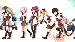 Anime glasses socks Bags red eyes blondes skirts blush blue 