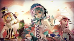 Anime gloves blue hair anime girls blue eyes hatsune miku 