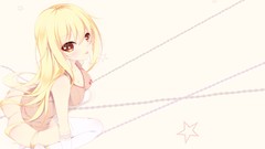 Anime gloves blush long hair anime girls yellow eyes railgun 