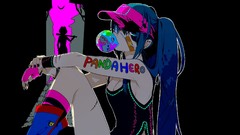 Anime gloves legs multicolor anime girls boots hatsune miku 