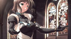 Anime green eyes soft shading