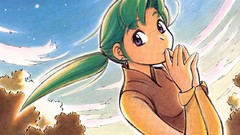 Anime green hair yokohama kaidashi kikou hatsuseno alpha purple 