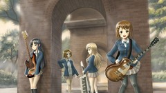 Anime guitars akiyama mio k - on hirasawa yui tainaka ritsu 