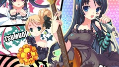 Anime guitars akiyama mio k - on nakano azusa kotobuki tsumugi