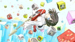 Anime guitars anime girls blue eyes arakawa