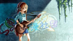 Anime guitars anime girls heterochromia original characters