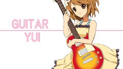 Anime guitars k - on hirasawa yui Simple Background