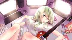 Anime guitars vocaloid Megpoid Gumi