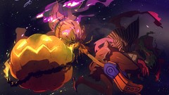 Anime Halloween witches original characters