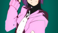 Anime hats anime girls purple hair