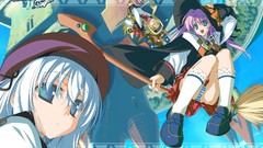 Anime hats Fear Itself scary blondes blue hair anime girls blue 