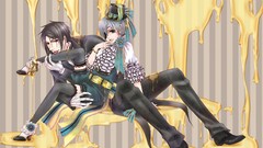 Anime hats suit brunettes licking tights kuroshitsuji sebastian 