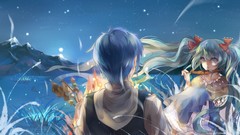 Anime hatsune miku skies vocaloid scenic